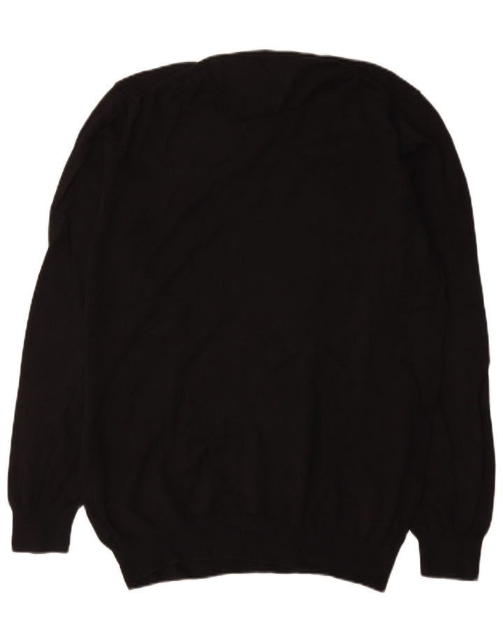 Maglione maglione girocollo da uomo Zara XL in cotone nero