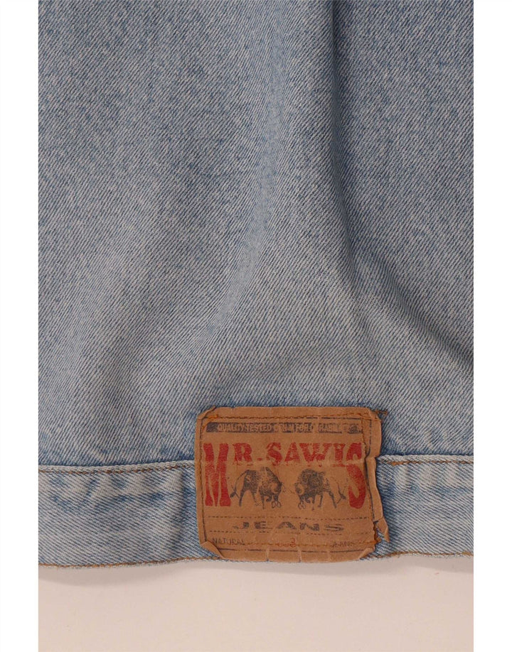Giacca di jeans vintage da uomo UK 40 grande blu