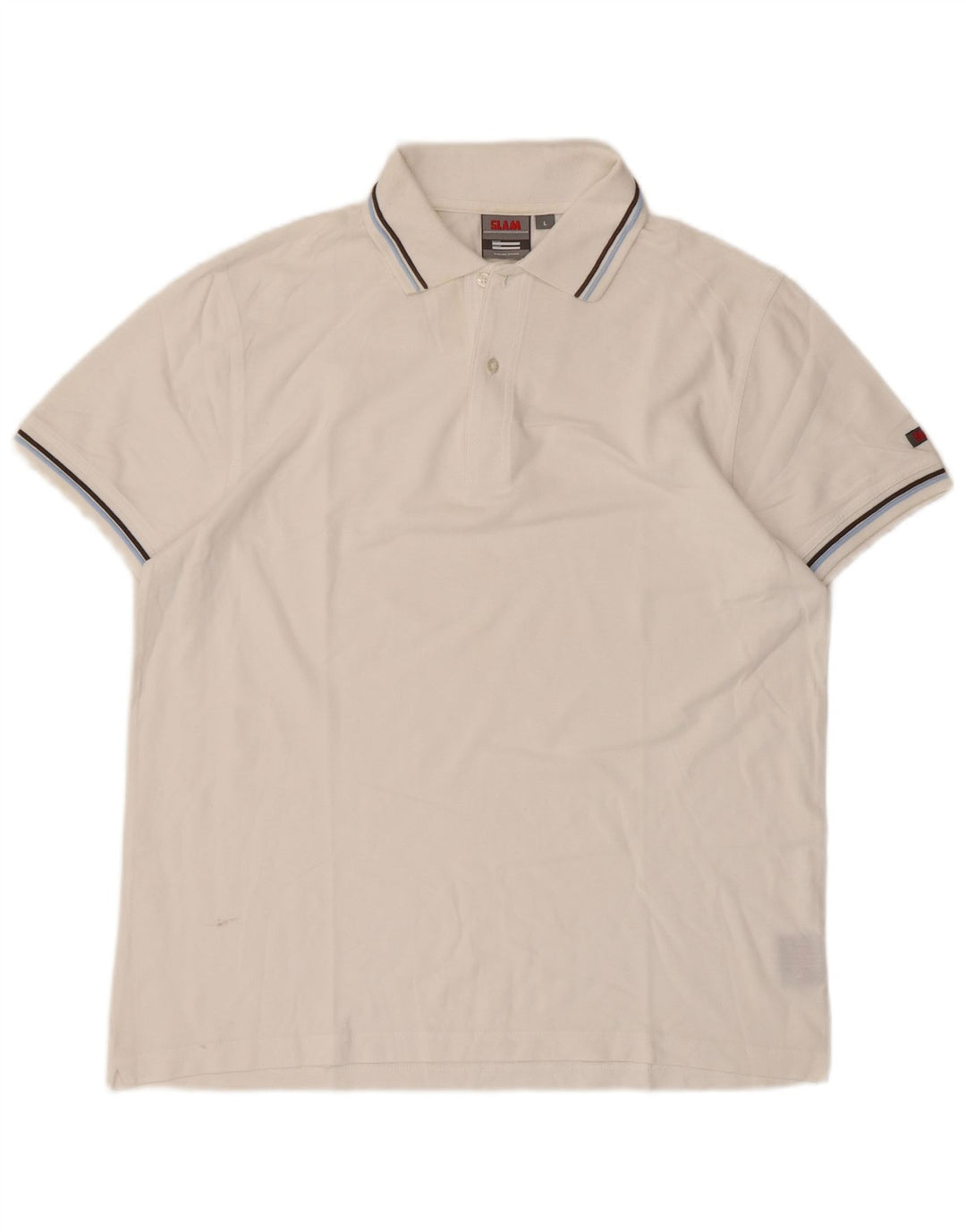 Polo Uomo Slam Large in Cotone Bianco