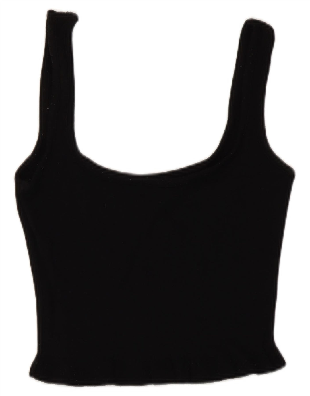 Top corto da donna Zara UK 8 piccolo in viscosa nera