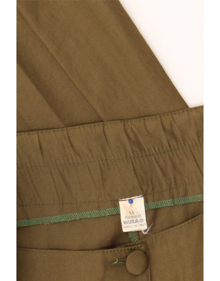 Gonna svasata da donna vintage media W30 poliestere kaki