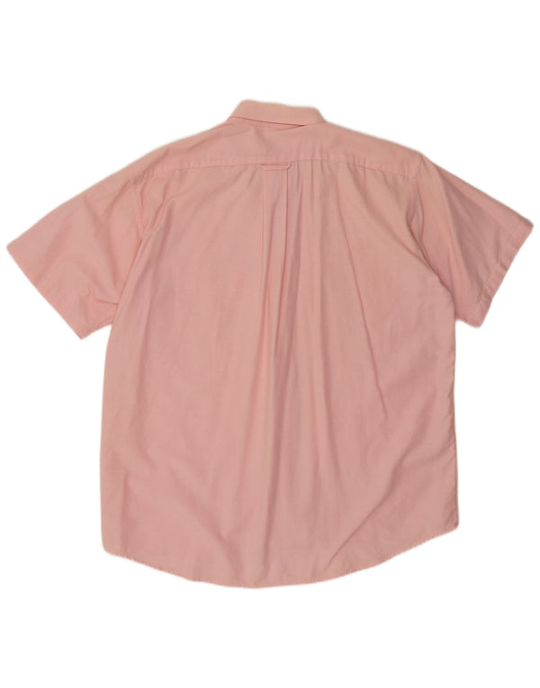 Camicia a maniche corte da uomo Lacoste taglia 42 grande in cotone rosa
