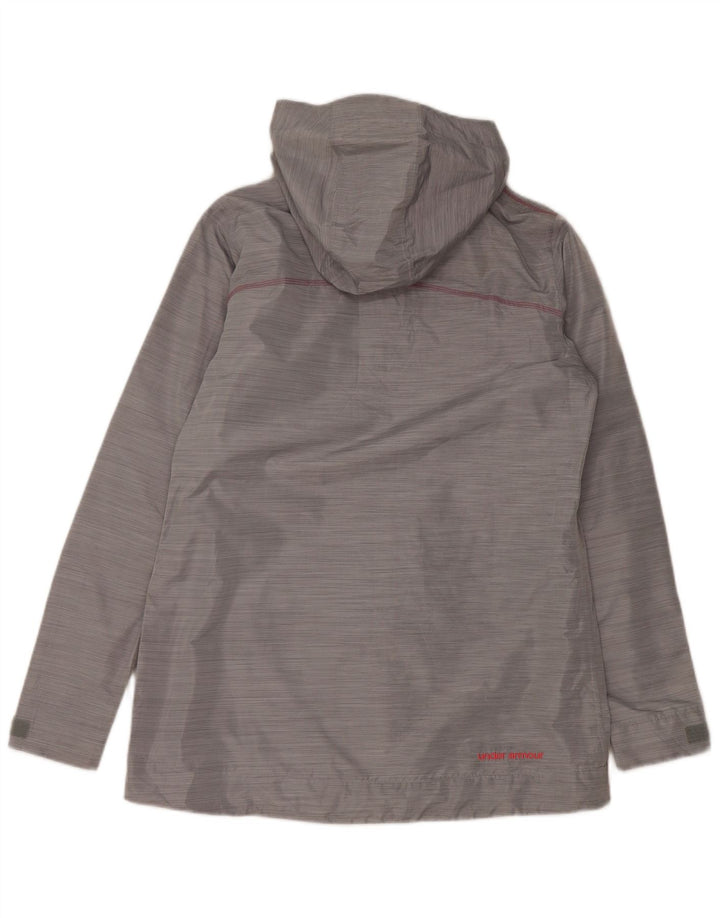 Giacca antipioggia con cappuccio da uomo UNDER ARMOUR UK 38 Poliestere grigio medio