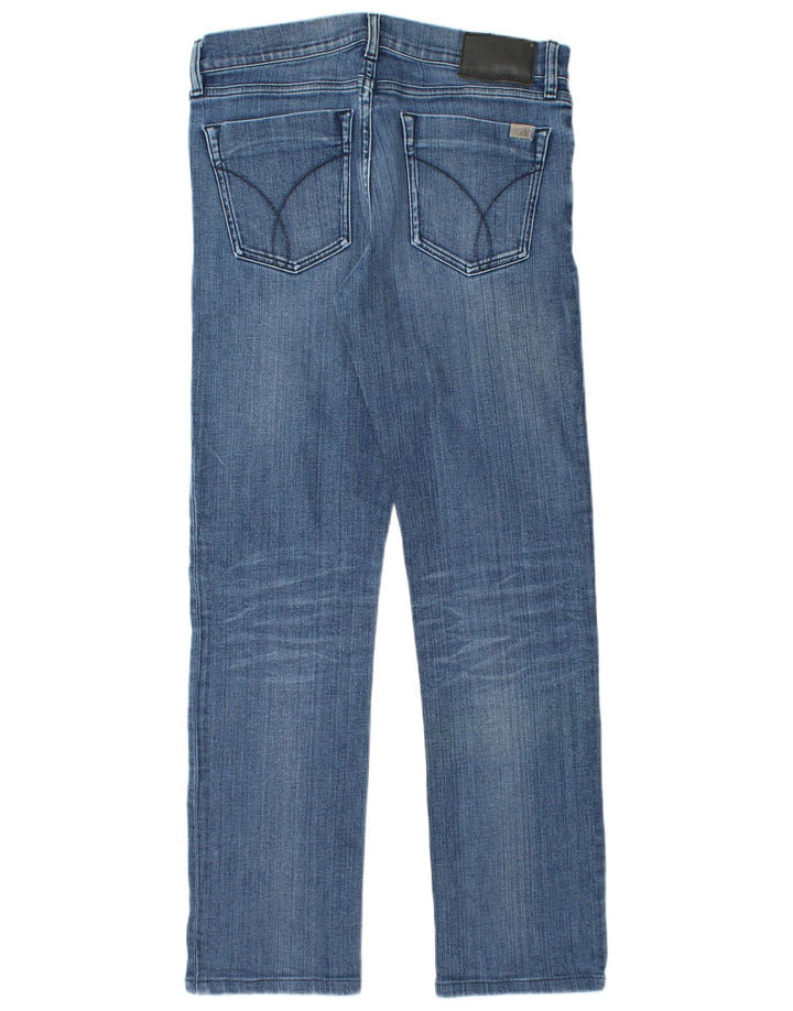 Jeans dritti da uomo Calvin Klein W28 L29 cotone blu