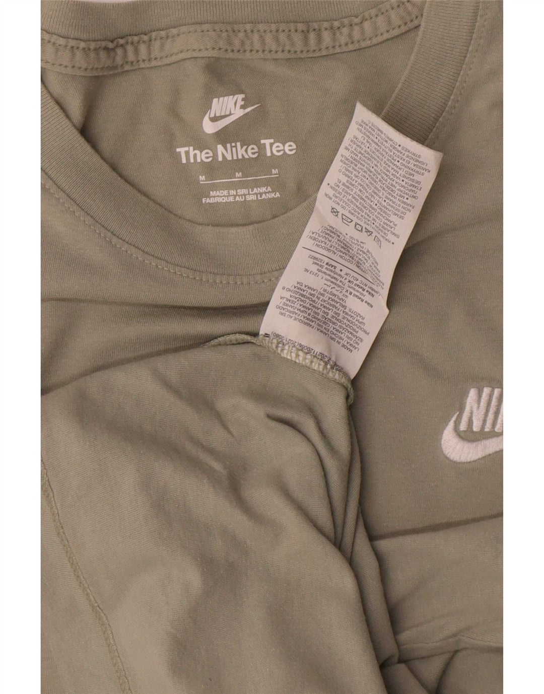 T-shirt da uomo Nike Top in cotone verde medio
