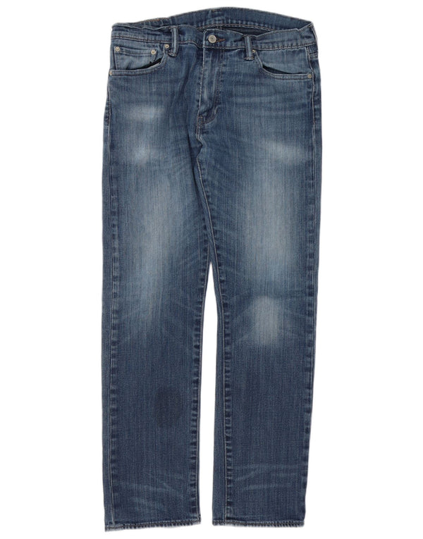 Levi's Uomo 504 Jeans dritti W33 L30 Blu