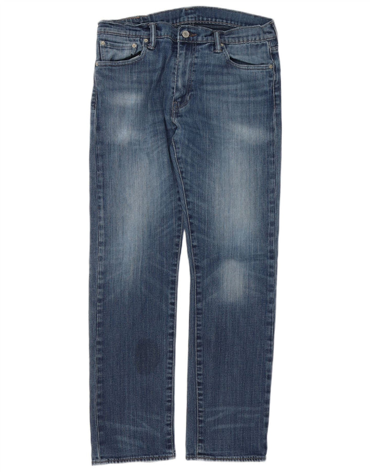 Levi's Uomo 504 Jeans dritti W33 L30 Blu