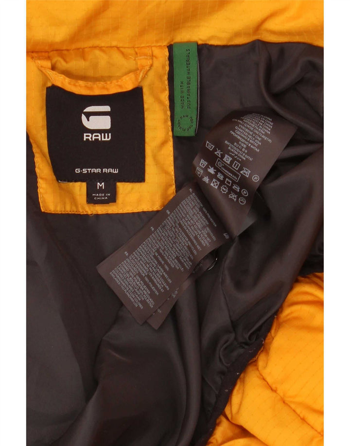 Giacca imbottita con cappuccio da donna G-Star UK 14 Poliestere giallo medio