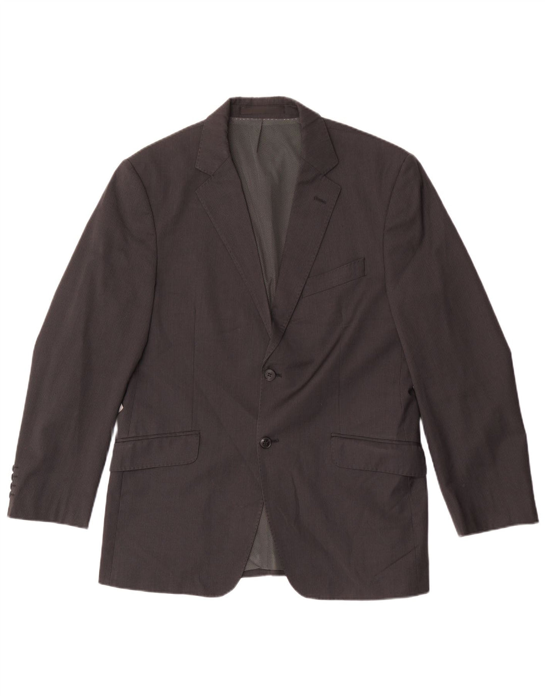 Giacca blazer a 2 bottoni da uomo Marks & Spencer UK 40 gessato grigio medio