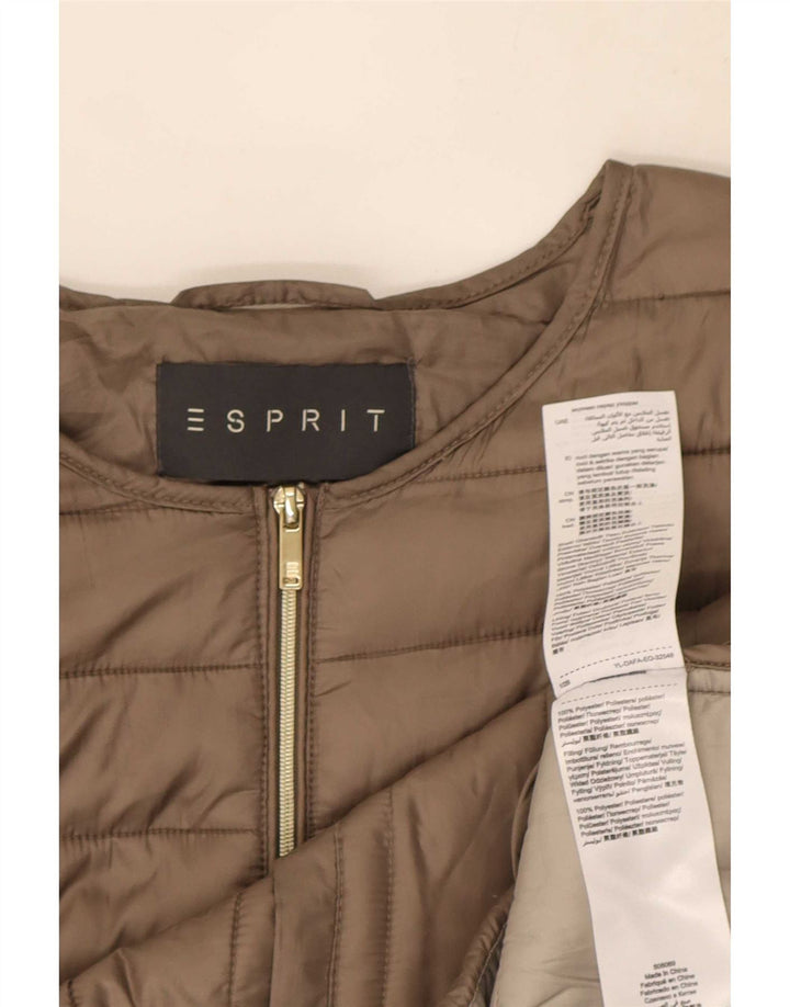 Giacca imbottita oversize da donna Esprit UK 6 XS poliestere marrone