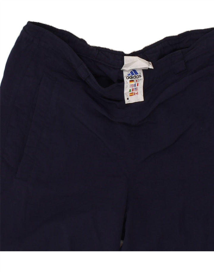 ADIDAS Mens Straight Cargo Trousers W28 L30 Navy Blue Polyamide Vintage Adidas and Second-Hand Adidas from Messina Hembry 