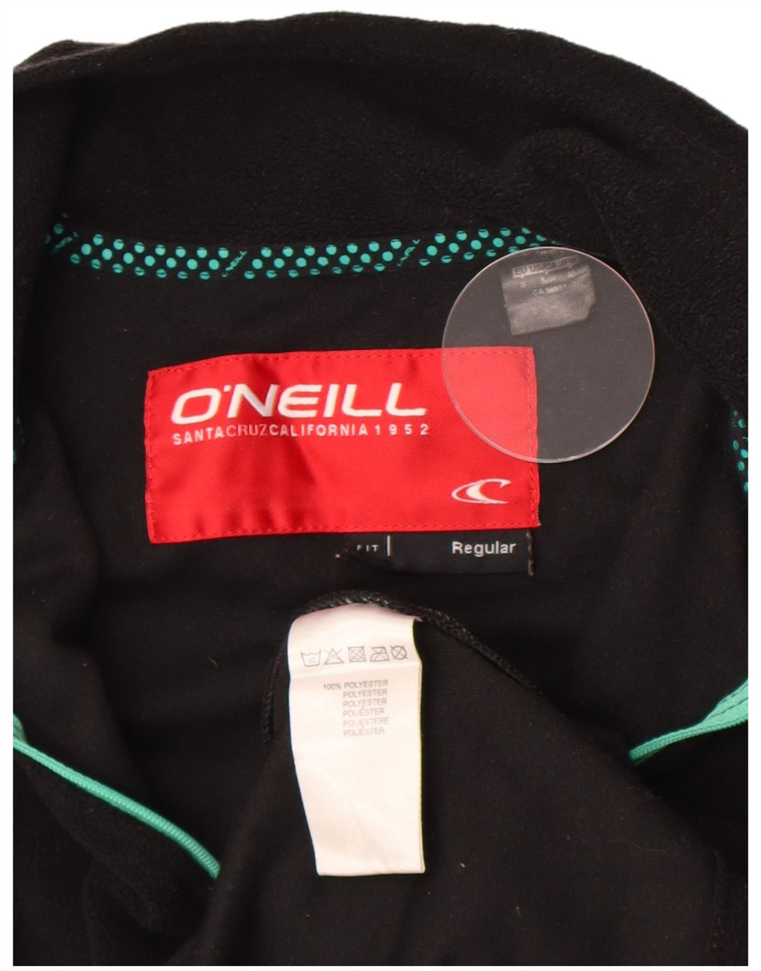 Maglione in pile da donna con vestibilità regolare e collo con zip O'Neill UK 10 piccolo nero