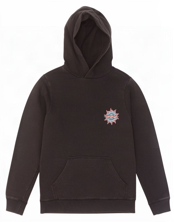 Maglione con cappuccio grafico da ragazzo Billabong 13-14 anni in cotone nero