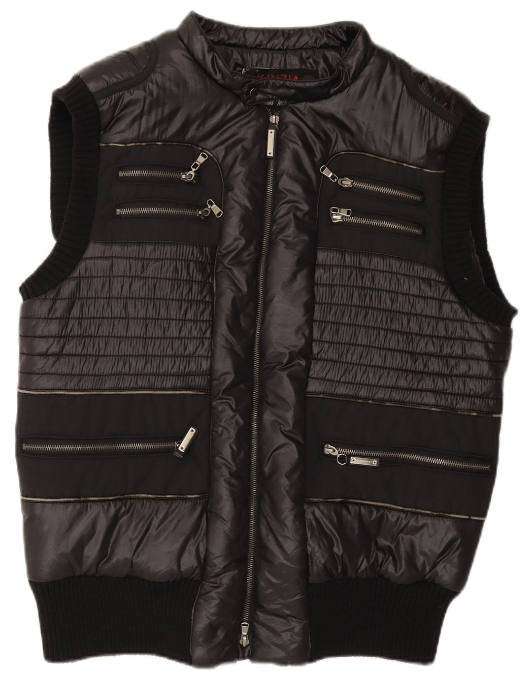 Gilet Imbottito Uomo Krizia IT 56 3XL Nero Nylon