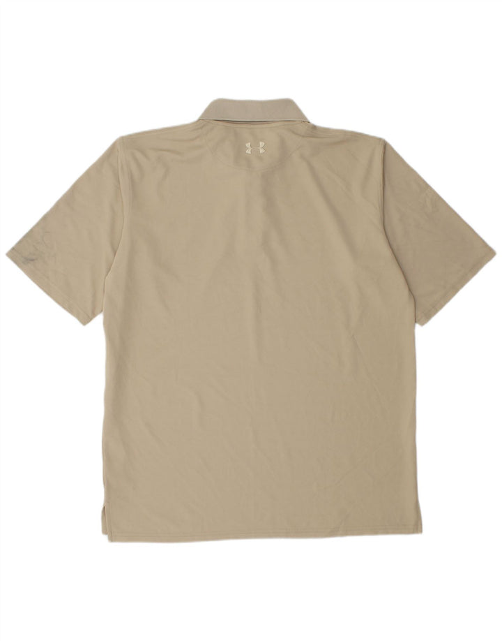 Polo da uomo UNDER ARMOUR Beige medio Poliestere