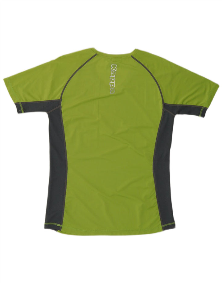 T-shirt grafica da donna KAPPA Top UK 16 Large Verde Colourblock Poliestere