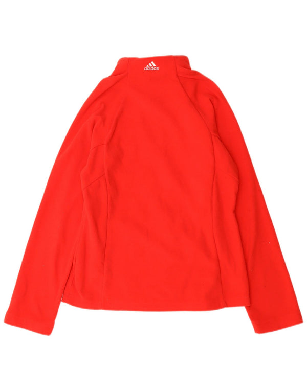 Giacca da ginnastica Adidas da donna con grafica pullover UK 8 piccola rossa