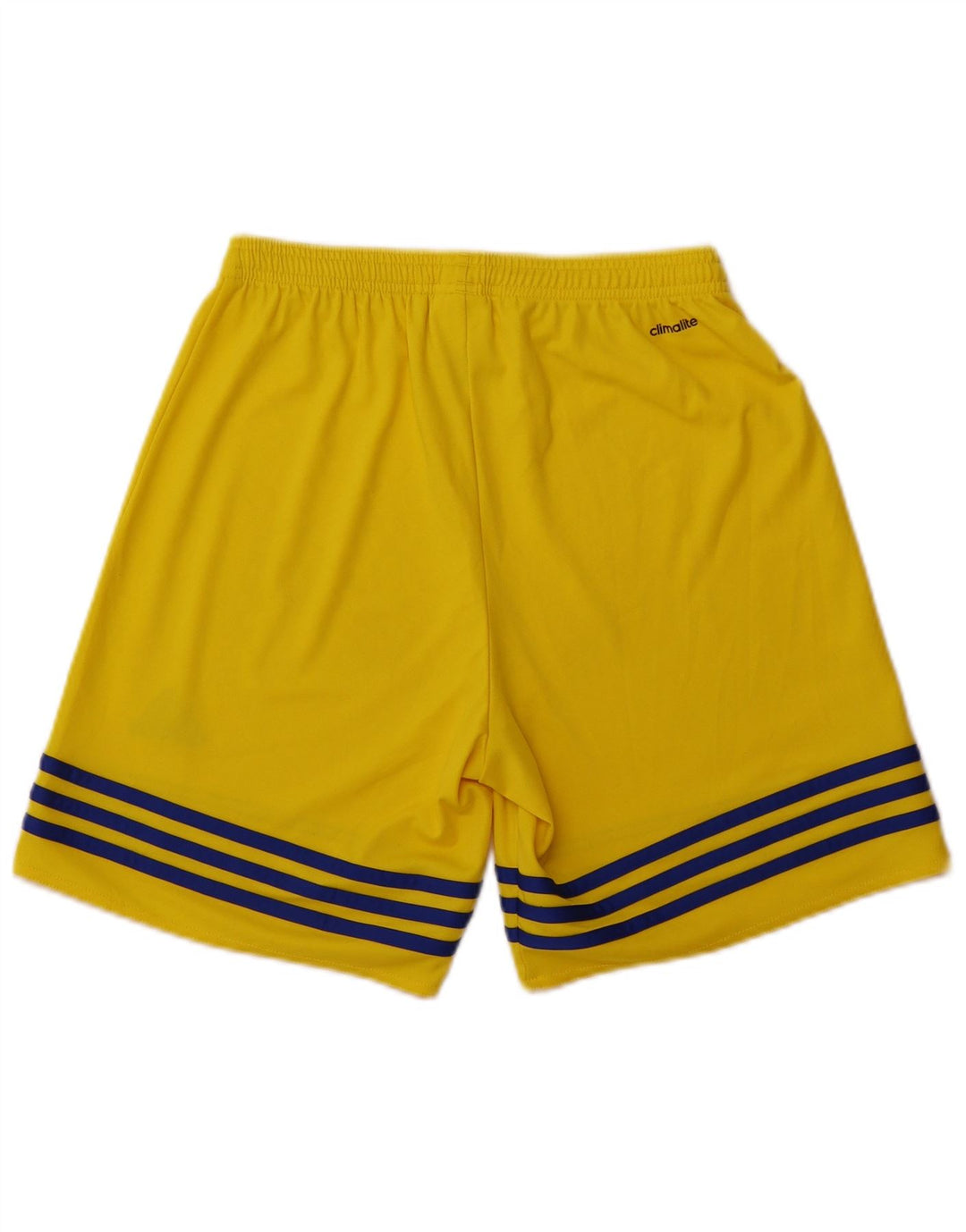 ADIDAS Mens Climalite Sport Shorts Small  Yellow Polyester