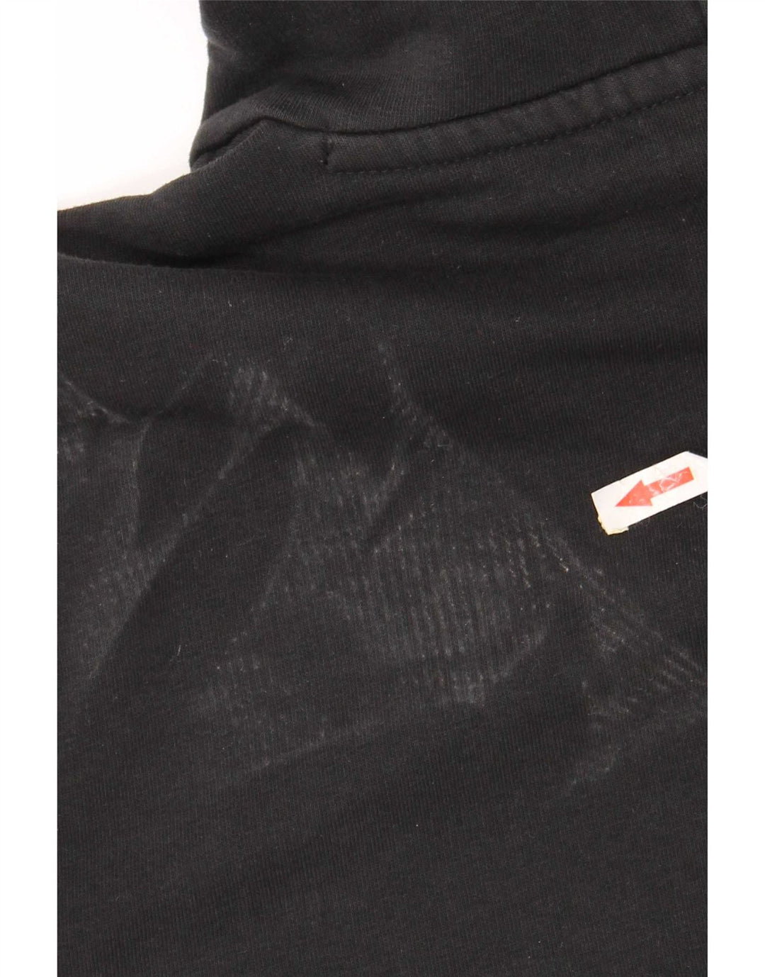 Maglione con cappuccio grafico da uomo Champion in cotone nero medio