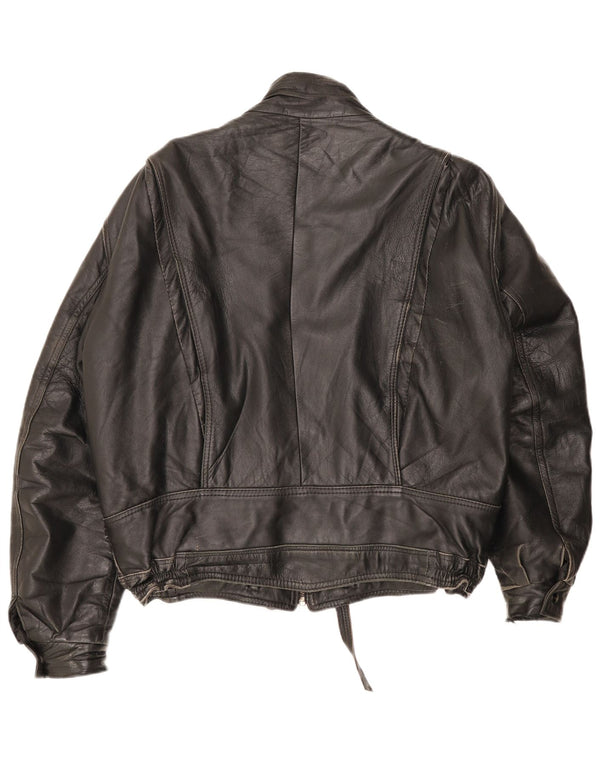 Giacca in pelle vintage da uomo UK 42 XL Rossa
