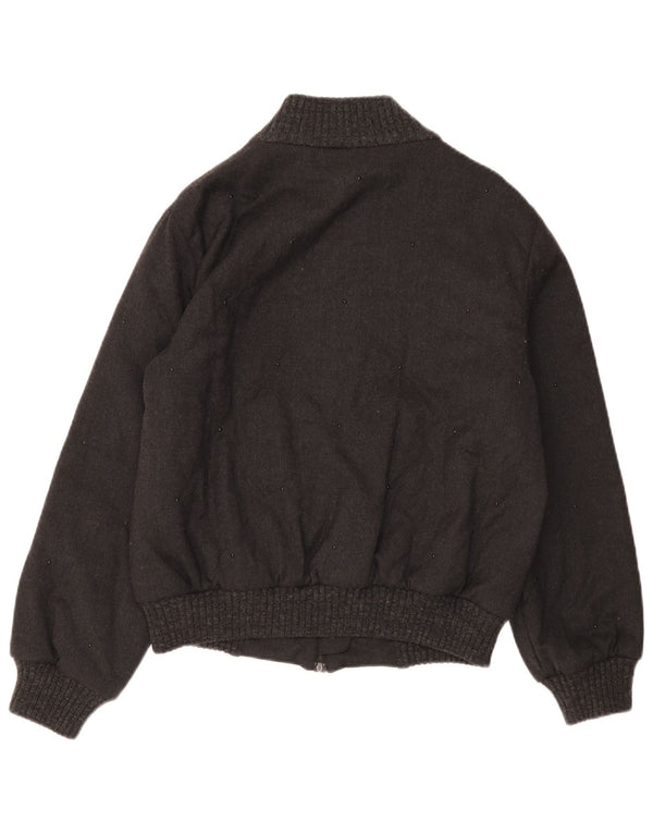 Bomber Oversize Donna Giorgio Grati IT 40 Small Nero Lana