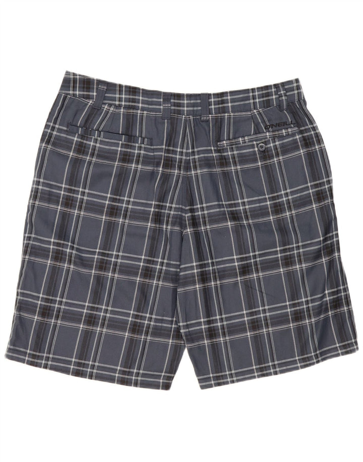 Pantaloncini chino da uomo O'Neill W40 XL poliestere scozzese blu navy