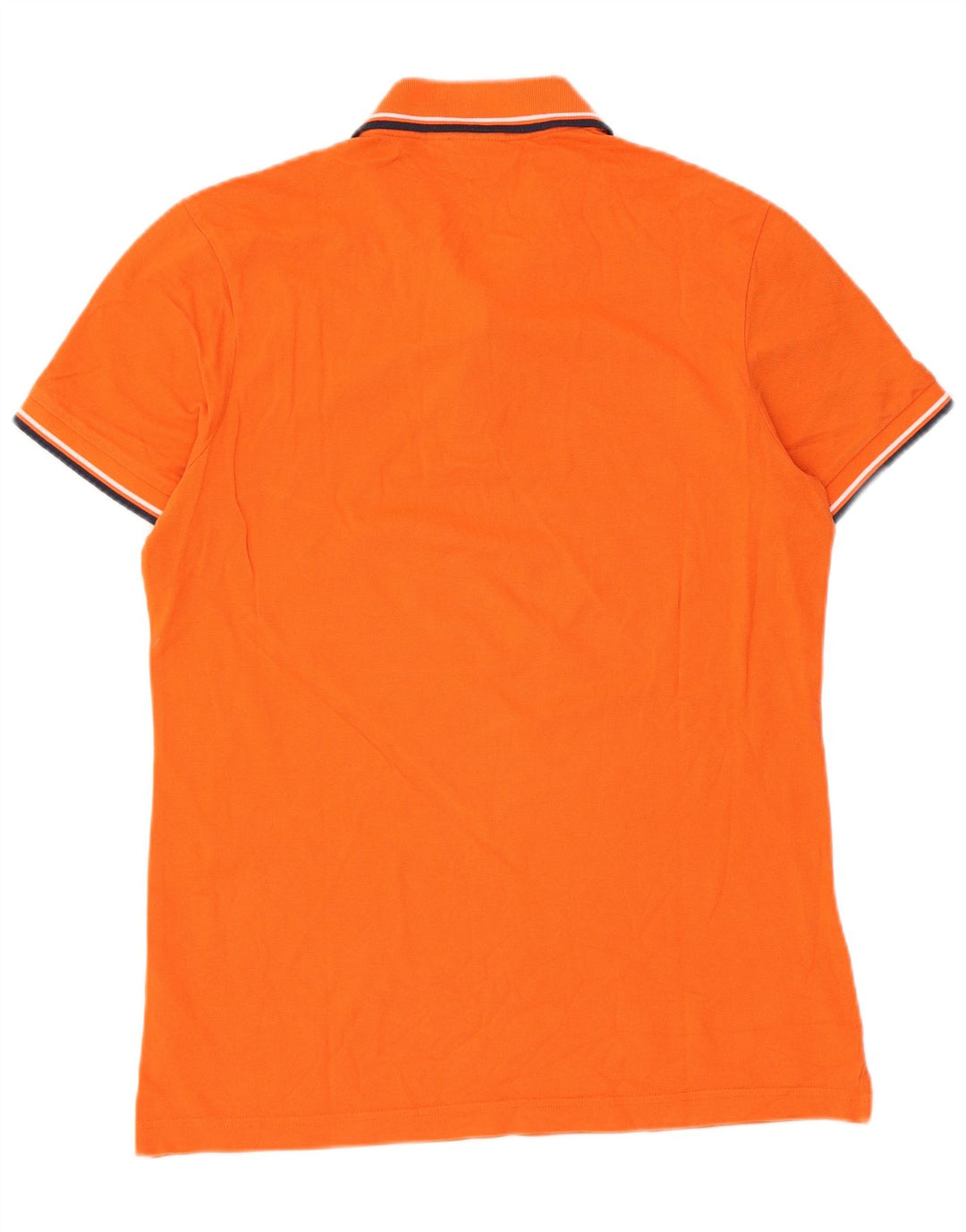 Polo Diadora Uomo Cotone Rigato Grande Arancione