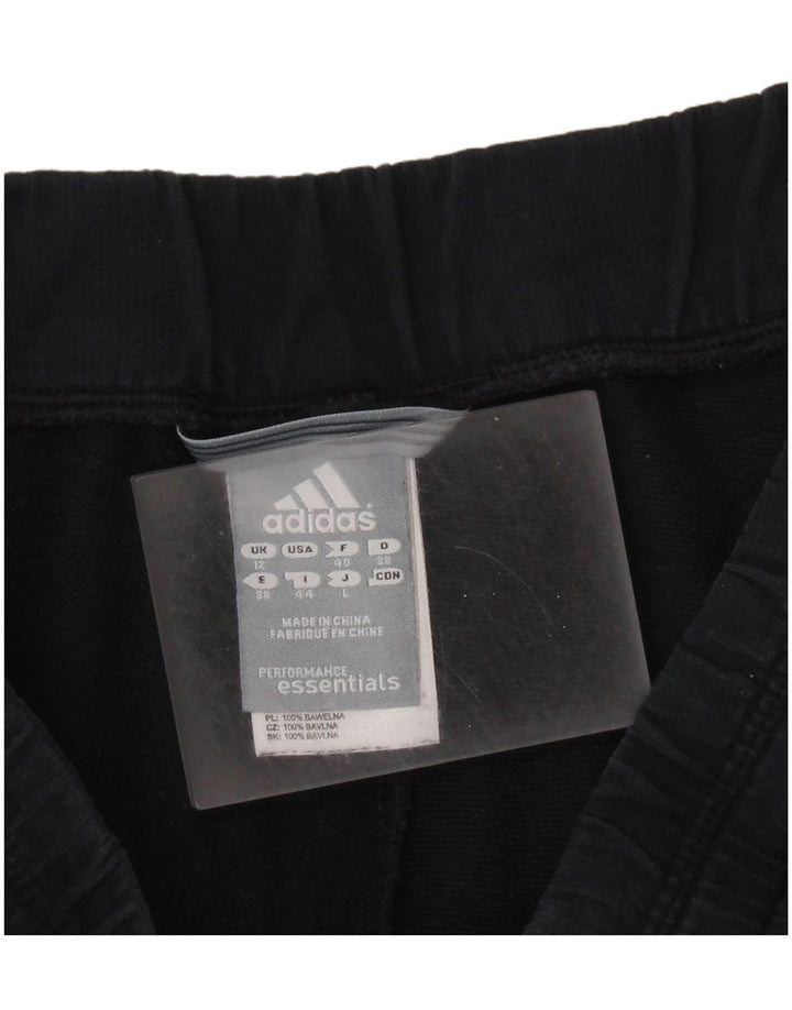 Pantaloni da tuta da donna ADIDAS UK 12 medio cotone nero