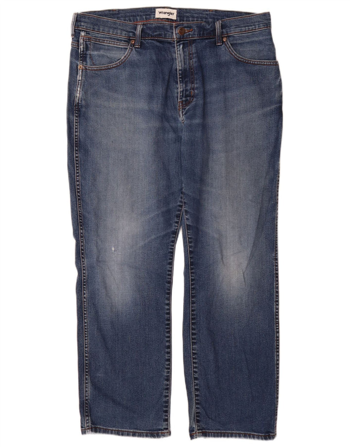 Jeans dritti da uomo Wrangler Texas W36 L30 cotone blu