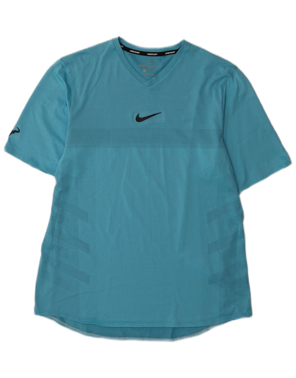 T-shirt Nike Dri Fit da uomo, grande, in poliestere blu