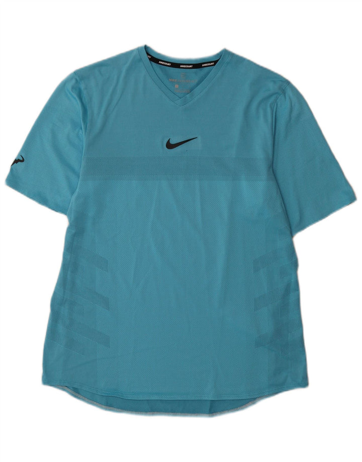 T-shirt Nike Dri Fit da uomo, grande, in poliestere blu