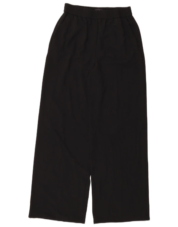 Pantaloni chino a vita alta da donna Marks & Spencer UK 10 piccoli W30 L31 neri