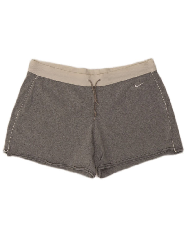Pantaloncini sportivi Nike Donna UK 16/18 XL Grigio Colourblock