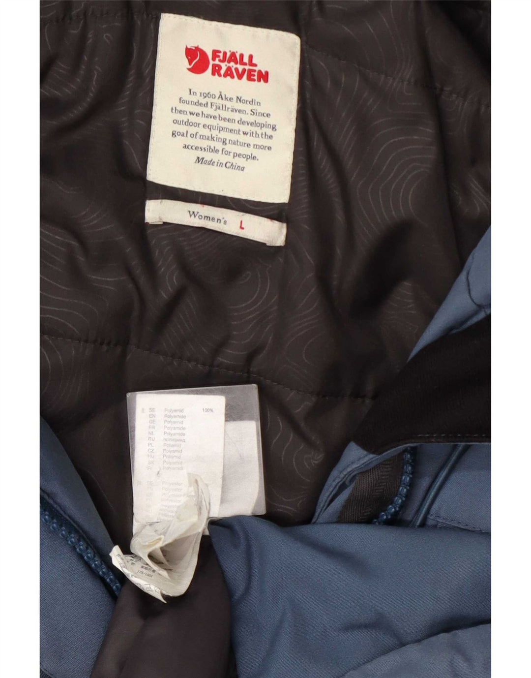 Giacca Parka con cappuccio da donna Fjall Raven UK 16 Large Blu Poliammide