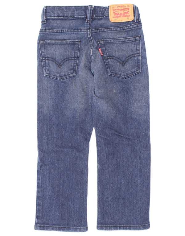 Levi's Boys 511 Slim Jeans 3-4 anni W20 L18 Blu Cotone