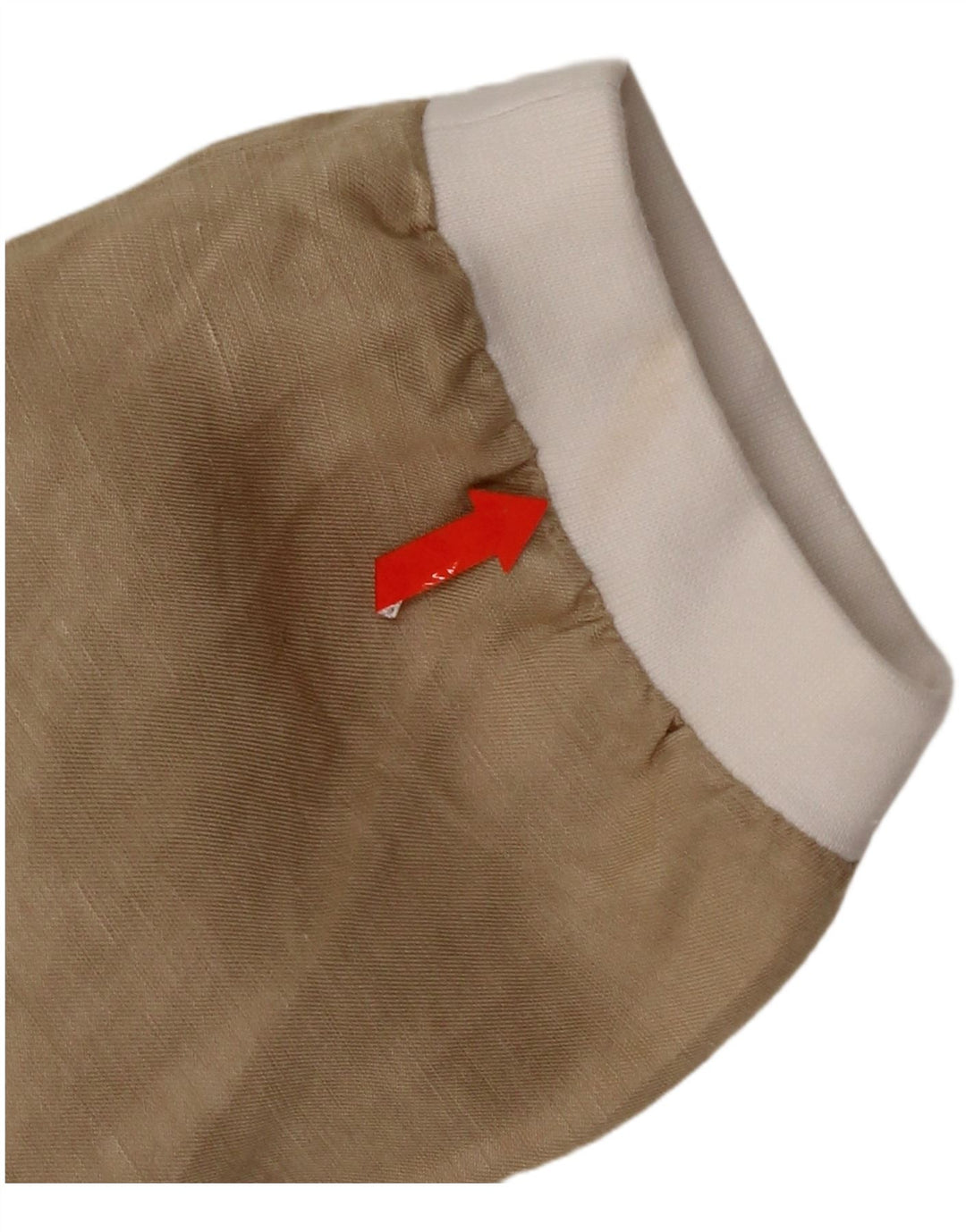 Camicetta oversize da donna Benetton con maniche a 3/4 UK 6 XS Beige Viscosa