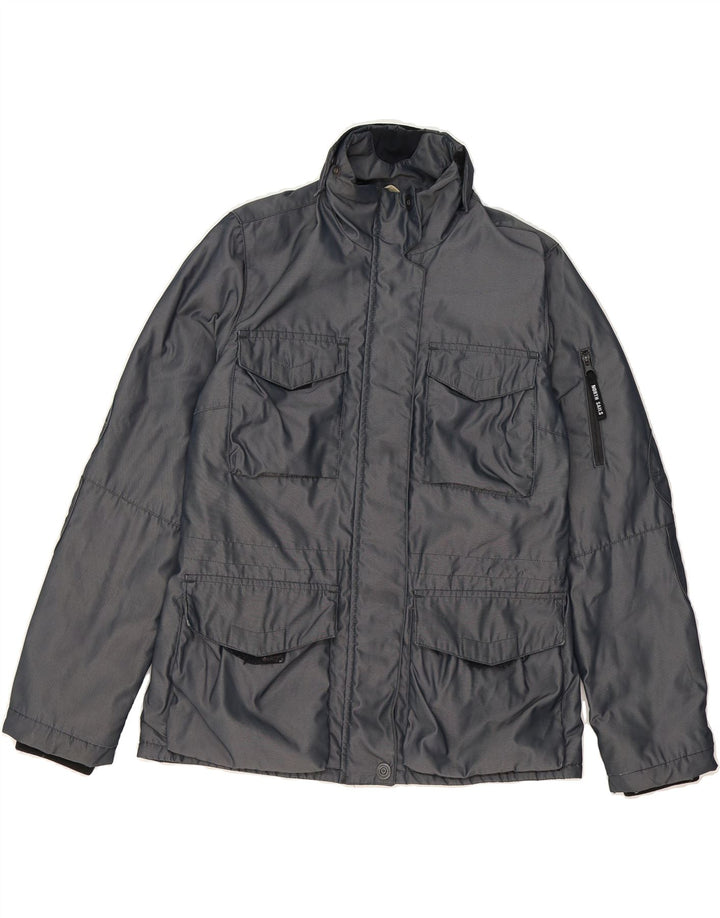 NORTH SAILS Womens Utility Jacket UK 14 Medium Grey Polyester Vintage North Sails and Second-Hand North Sails from Messina Hembry 