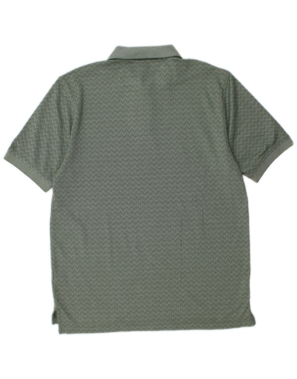 Polo da uomo Izod in cotone Chevron verde medio