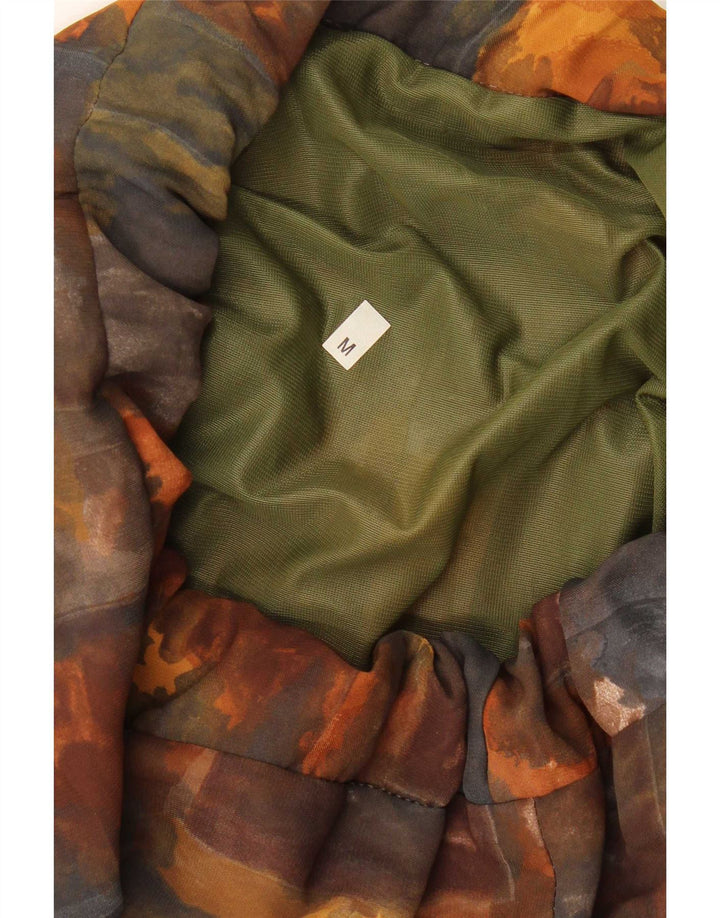 Gonna a pieghe vintage da donna media W30 multicolore tie dye