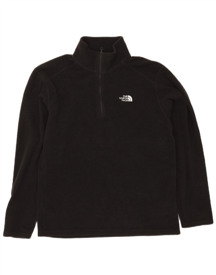 Maglione in pile da uomo The North Face con zip e collo piccolo in poliestere nero