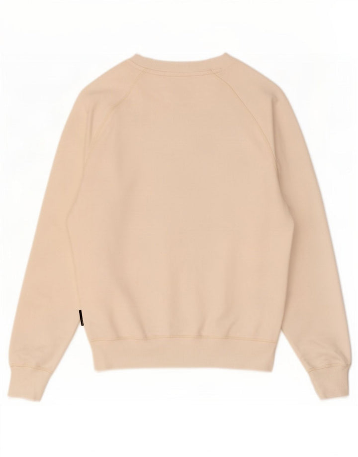 Felpa da uomo Napapijri Maglione piccolo in cotone bianco