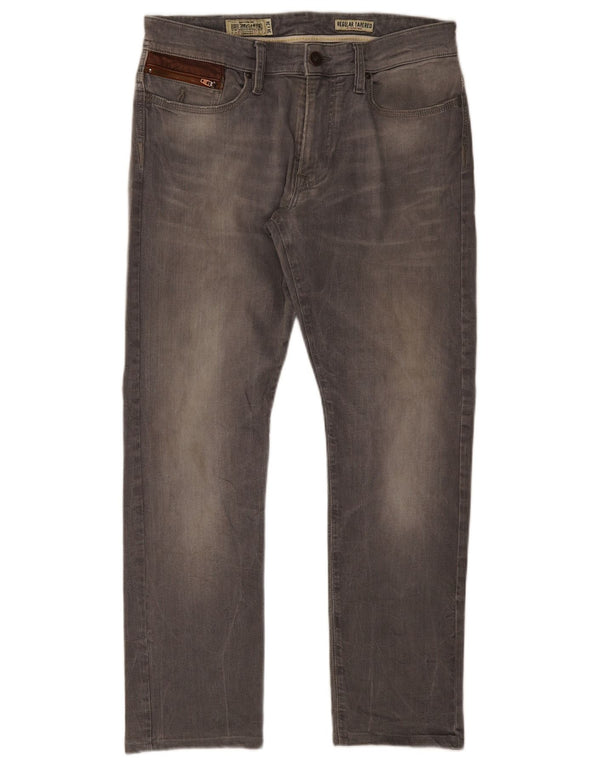 Jeans affusolati regolari da uomo Marlboro Classics W34 L30 Grigi
