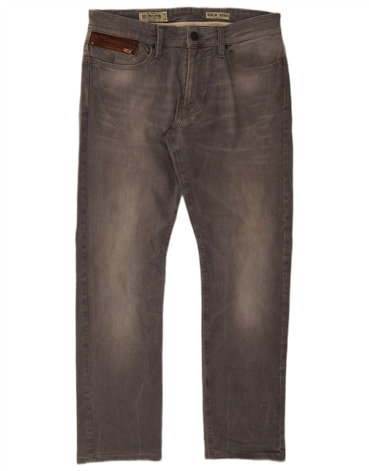 Jeans affusolati regolari da uomo Marlboro Classics W34 L30 Grigi