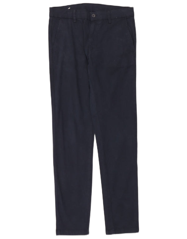 Pantaloni chino slim da uomo Zara EU 38 Small W30 L30 cotone blu navy