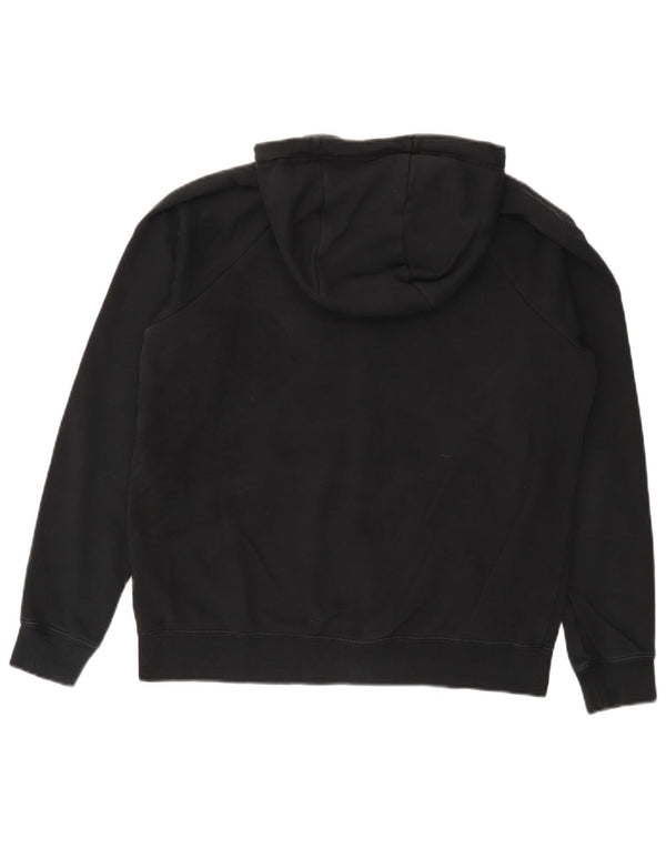 Felpa con cappuccio e zip oversize da donna Nike UK 14 cotone nero medio