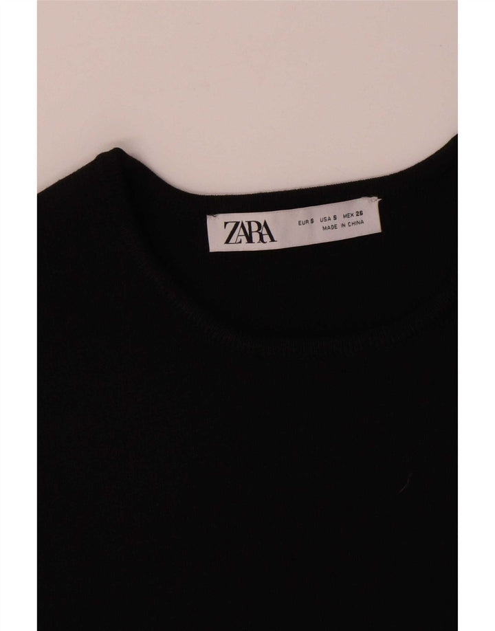 Canotta da donna Zara UK 10 piccola in poliestere nero