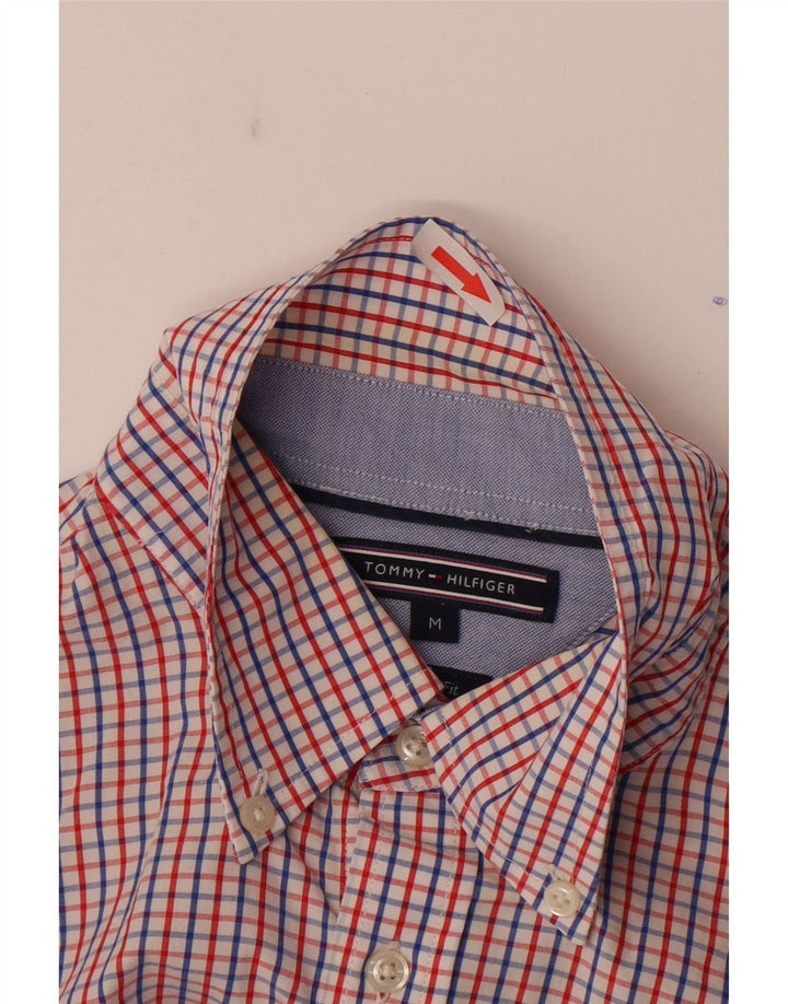 Camicia da uomo su misura Tommy Hilfiger in cotone a quadretti multicolore medio