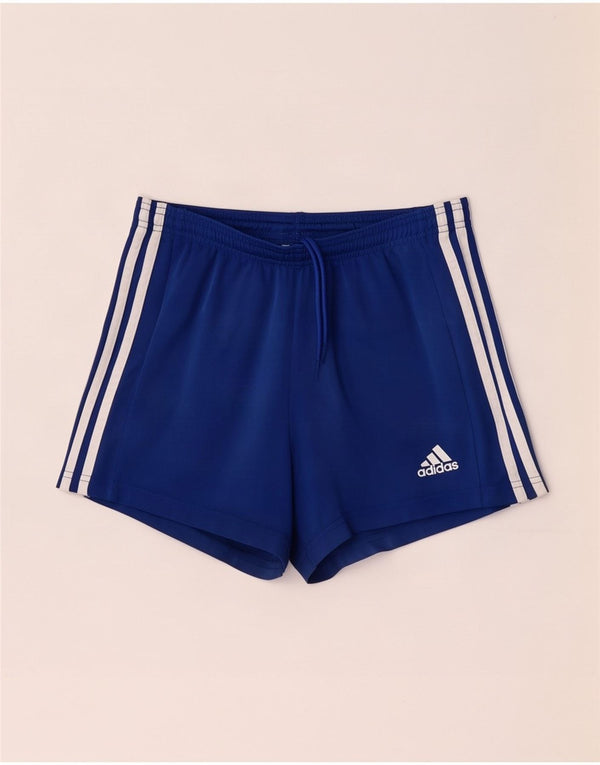 Pantaloncini sportivi Adidas Aeroready da donna UK 8/10 Small Blu Poliestere