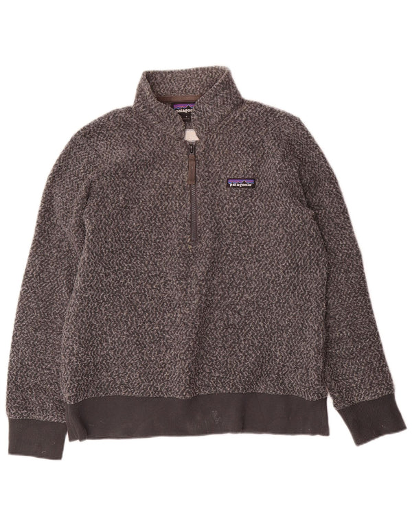 Maglione in pile da donna Patagonia UK 10 Small Grigio Poliestere
