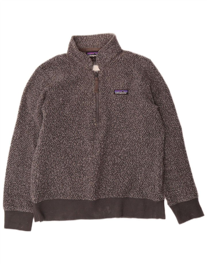 Maglione in pile da donna Patagonia UK 10 Small Grigio Poliestere